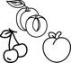 pictos cerise peche abricot