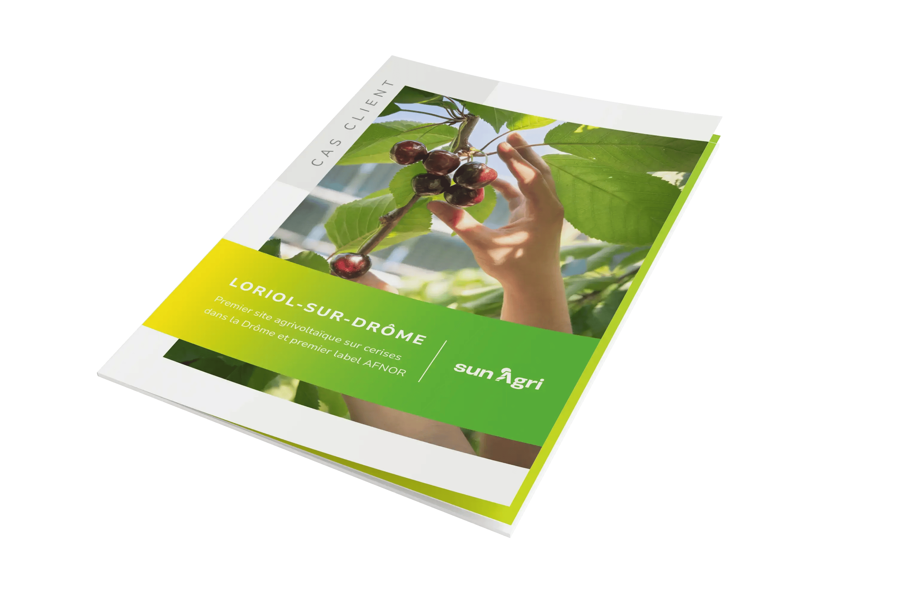 Mockup du Cas client de sun'agri a Loriol sur drome